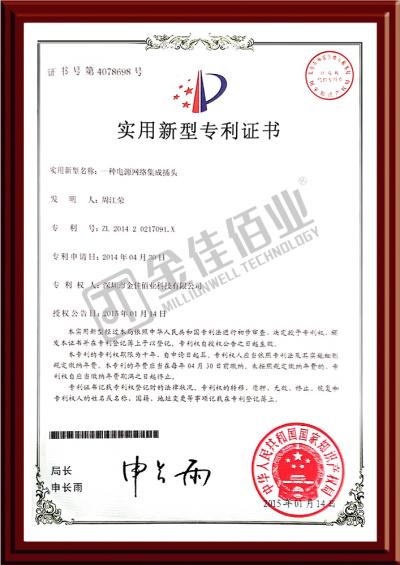 電源網絡集成插頭